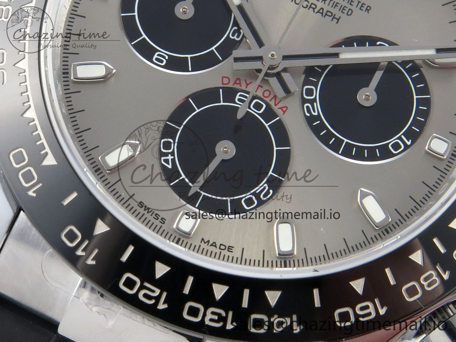 Daytona 116519 QF 1:1 Best Edition Grey Black Dial on Oysterflex Strap SH4130 V11（Gain Weight）