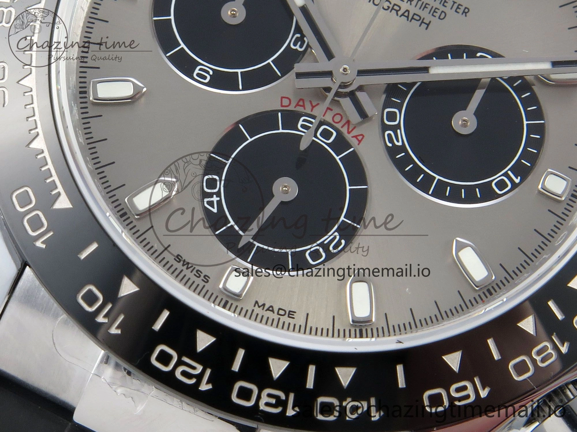 Daytona 116519 QF 1:1 Best Edition Grey Black Dial on Oysterflex Strap SH4130 V11（Gain Weight）