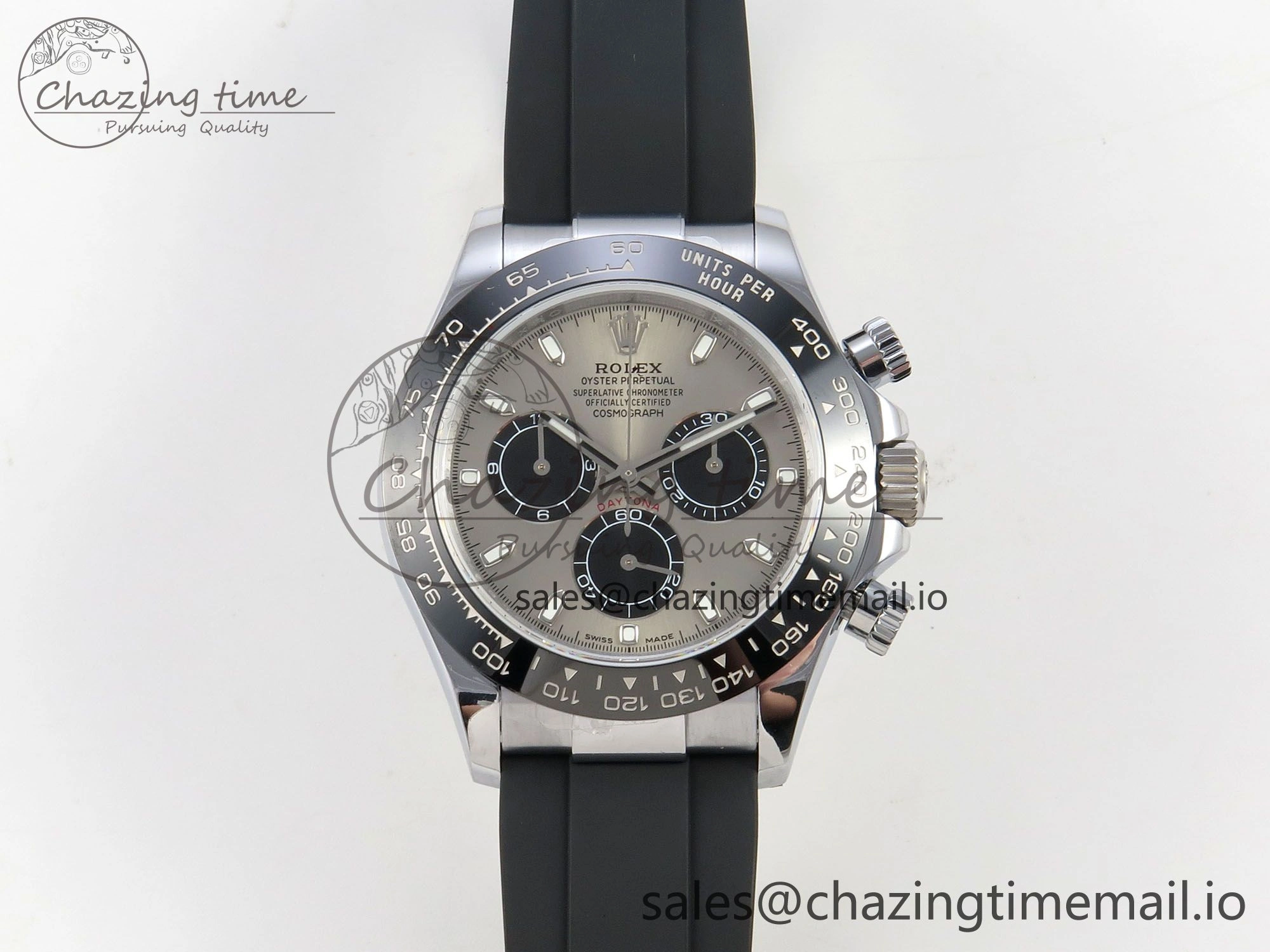 Daytona 116519 QF 1:1 Best Edition Grey Black Dial on Oysterflex Strap SH4130 V11（Gain Weight）