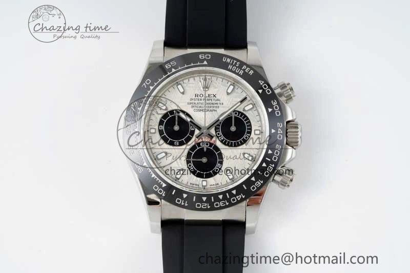 Daytona 116519 QF 1:1 Best Edition Meteorite Dial on Oysterflex Rubber Strap SA4130