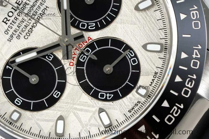 Daytona 116519 QF 1:1 Best Edition Meteorite Dial on Oysterflex Rubber Strap SA4130