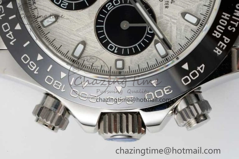 Daytona 116519 QF 1:1 Best Edition Meteorite Dial on Oysterflex Rubber Strap SA4130