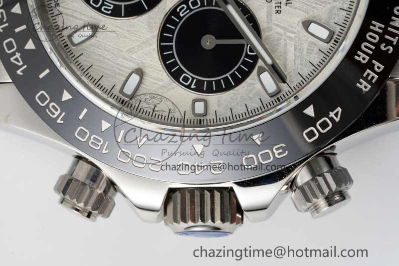 Daytona 116519 QF 1:1 Best Edition Meteorite Dial on Oysterflex Rubber Strap SA4130