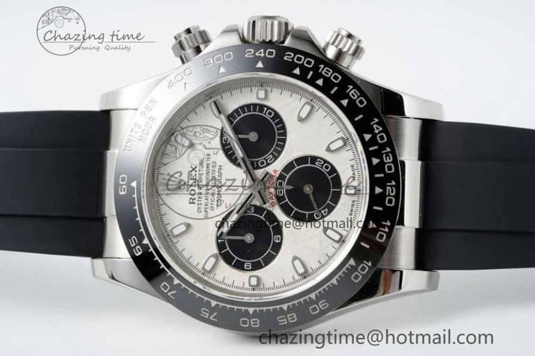 Daytona 116519 QF 1:1 Best Edition Meteorite Dial on Oysterflex Rubber Strap SA4130