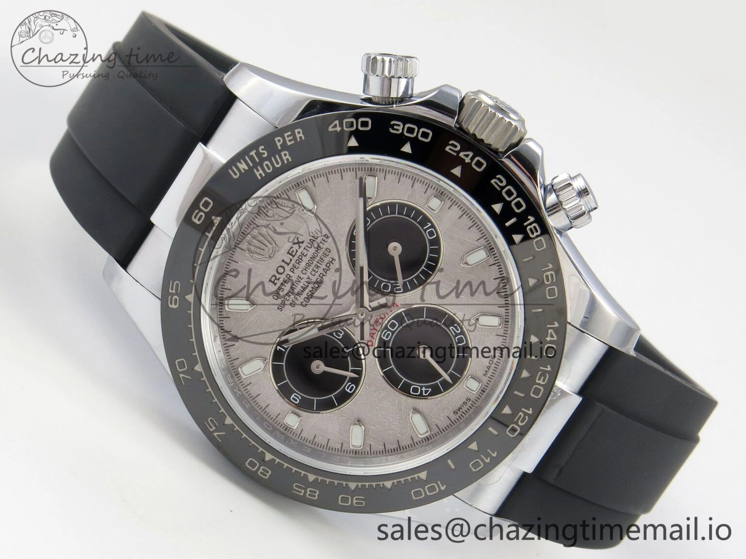Daytona 116519 QF 1:1 Best Edition Meteorite Dial on Oysterflex Strap SH4130 V11（Gain Weight）