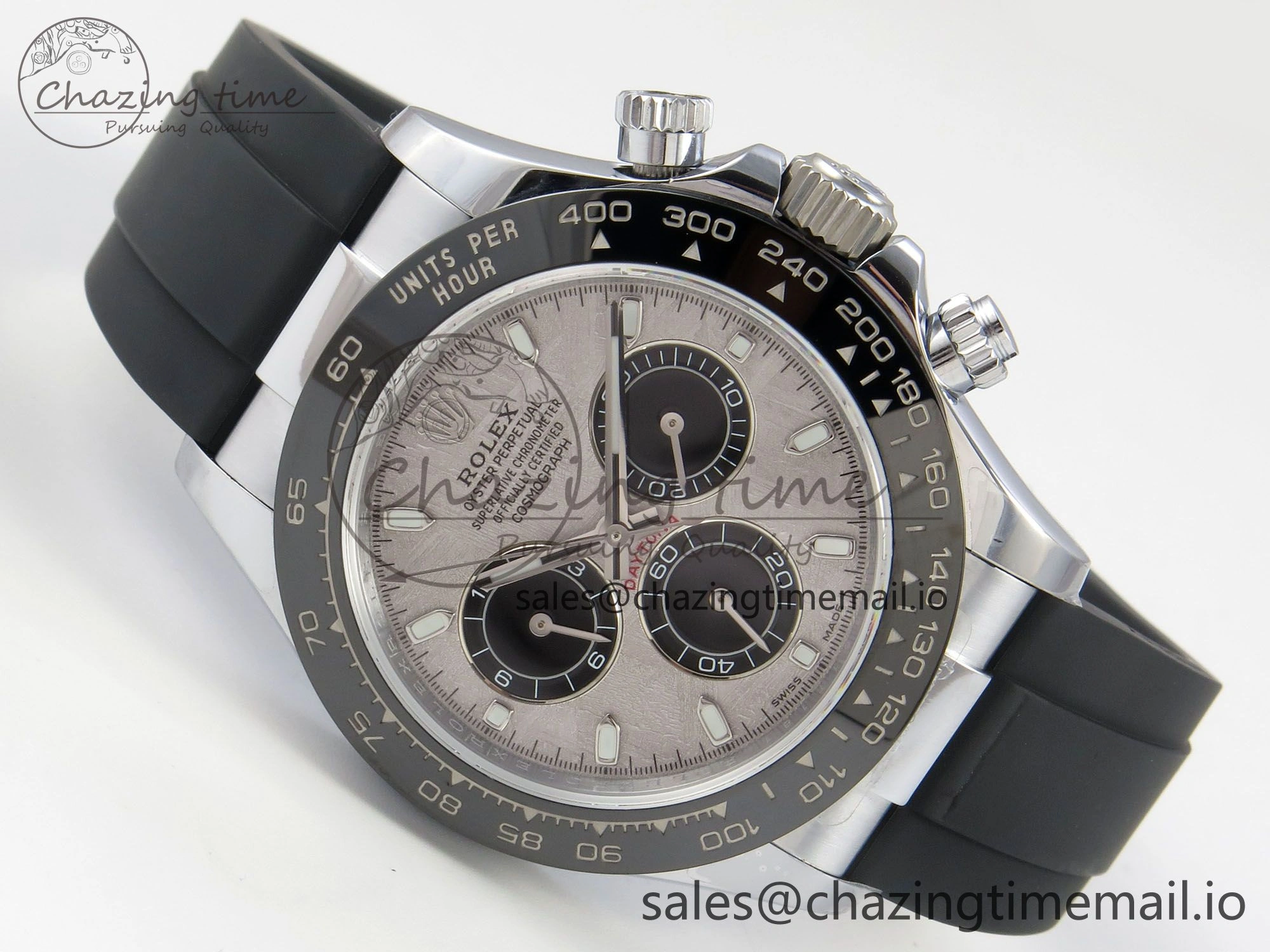 Daytona 116519 QF 1:1 Best Edition Meteorite Dial on Oysterflex Strap SH4130 V11（Gain Weight）