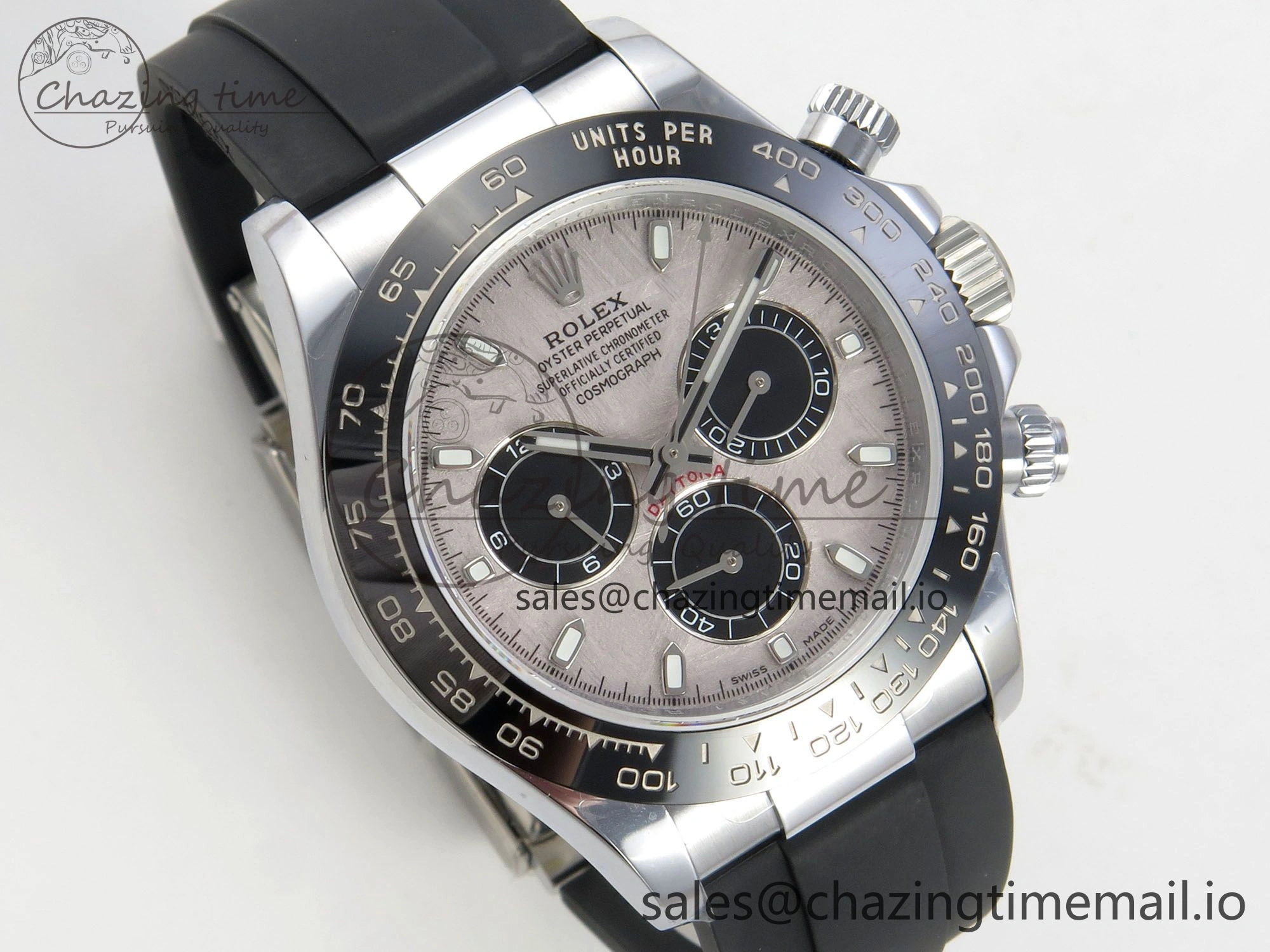 Daytona 116519 QF 1:1 Best Edition Meteorite Dial on Oysterflex Strap SH4130 V11（Gain Weight）