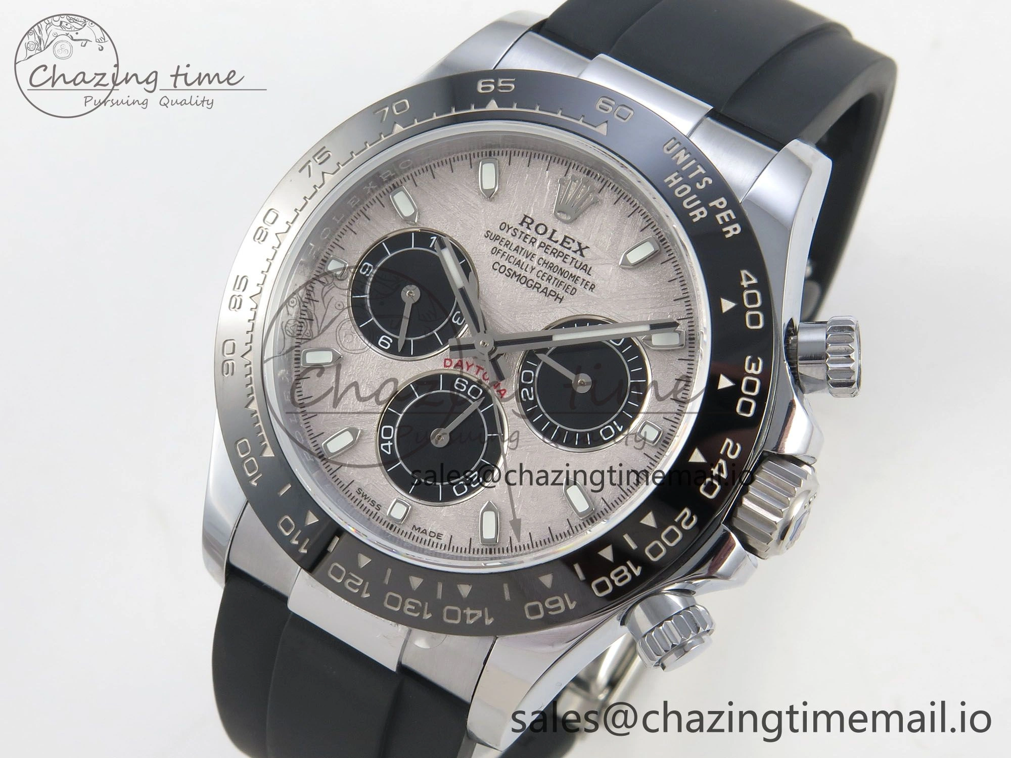 Daytona 116519 QF 1:1 Best Edition Meteorite Dial on Oysterflex Strap SH4130 V11（Gain Weight）