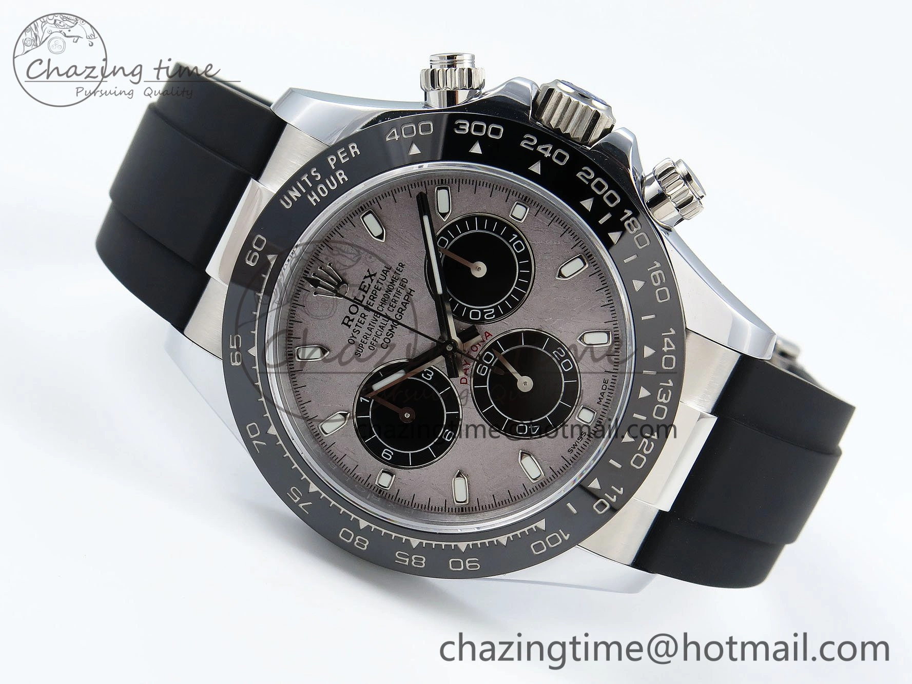 Daytona 116519 QF 1:1 Best Edition Meteorite Dial on Oysterflex Strap SH4130 V3 (Gain Weight)