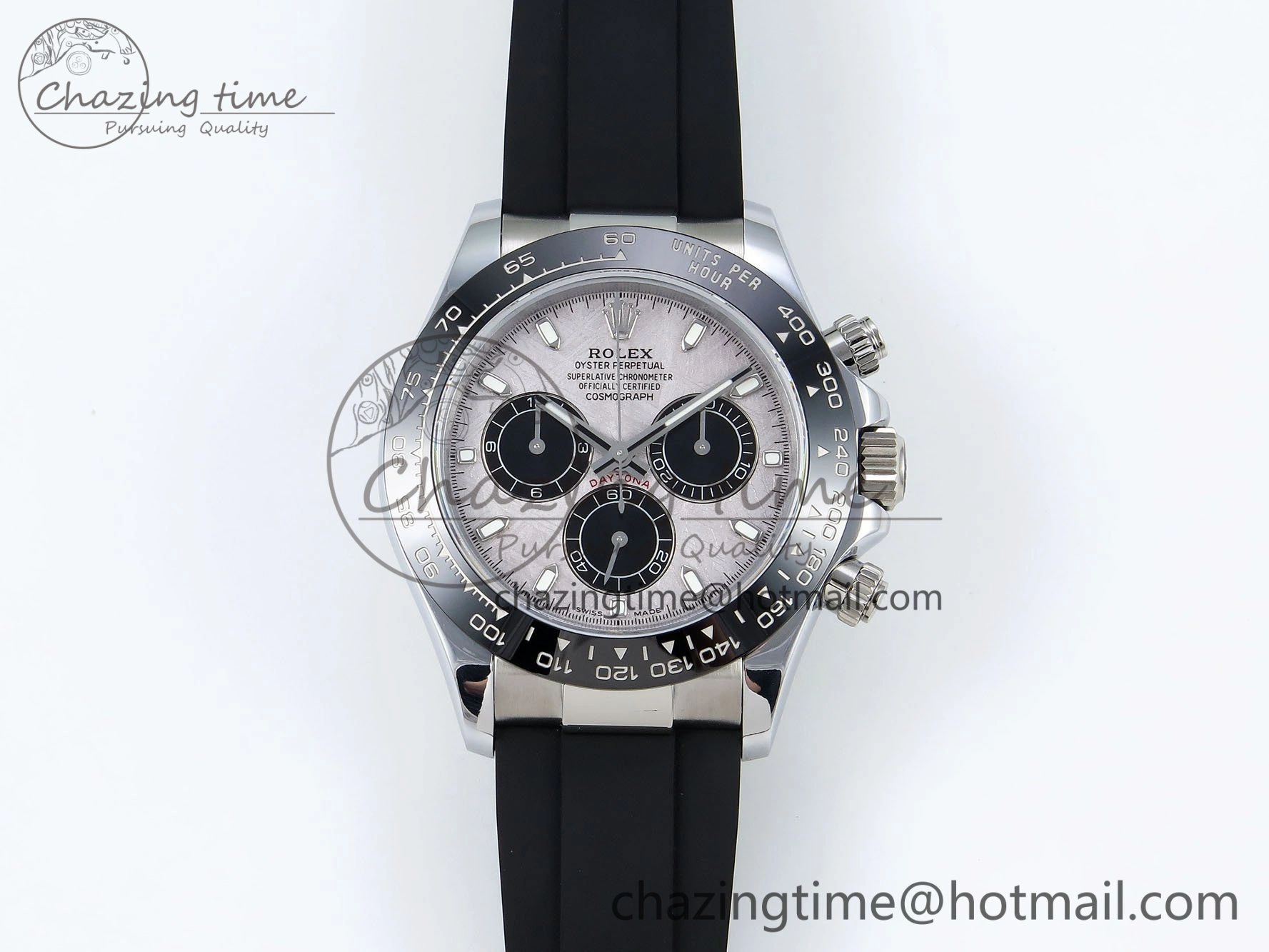 Daytona 116519 QF 1:1 Best Edition Meteorite Dial on Oysterflex Strap SH4130 V3 (Gain Weight)