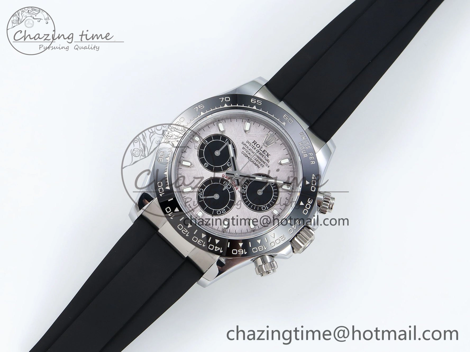 Daytona 116519 QF 1:1 Best Edition Meteorite Dial on Oysterflex Strap SH4130 V3 (Gain Weight)