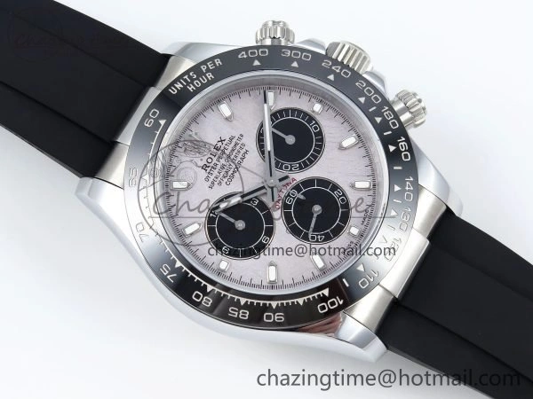 Daytona 116519 QF 1:1 Best Edition Meteorite Dial on Oysterflex Strap SH4130 V3 (Gain Weight)
