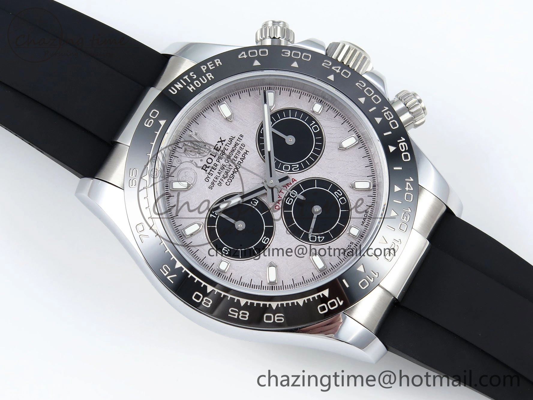 Daytona 116519 QF 1:1 Best Edition Meteorite Dial on Oysterflex Strap SH4130 V3 (Gain Weight)