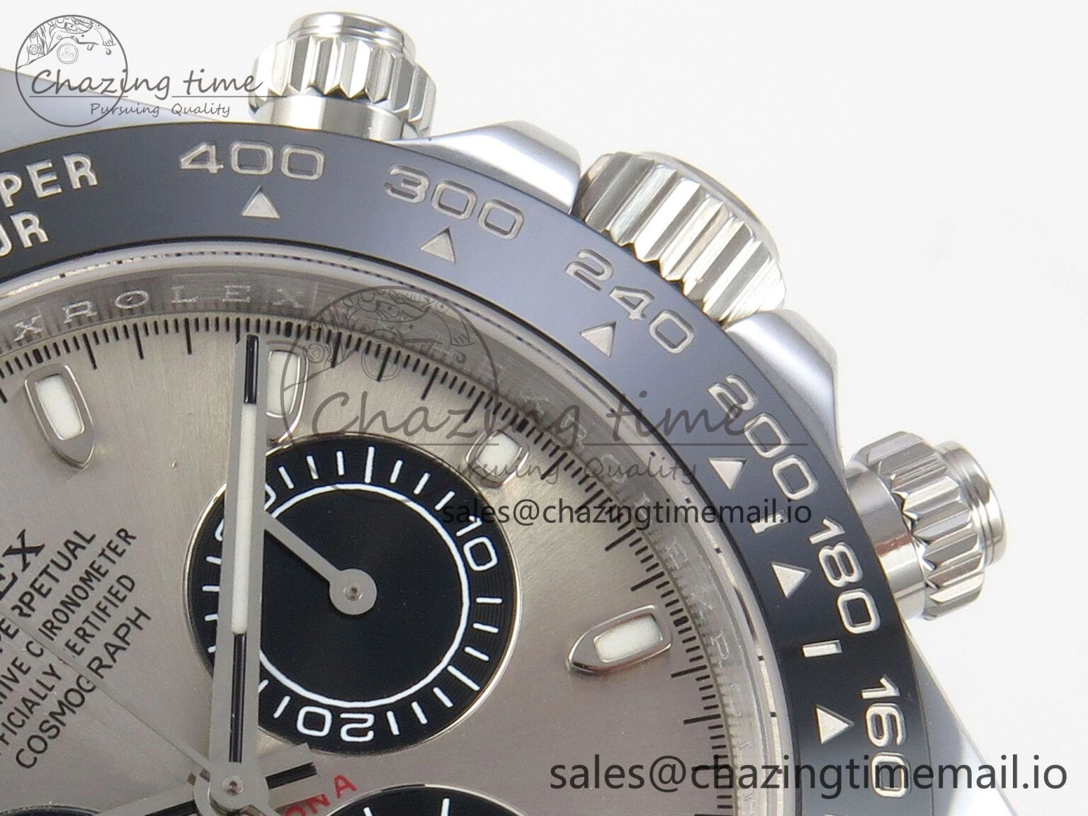 Daytona 116519 SS 3CF 1:1 Best Edition Black Bezel Grey Dial on Oysterflex Strap SH4130 V2(Mod Version)