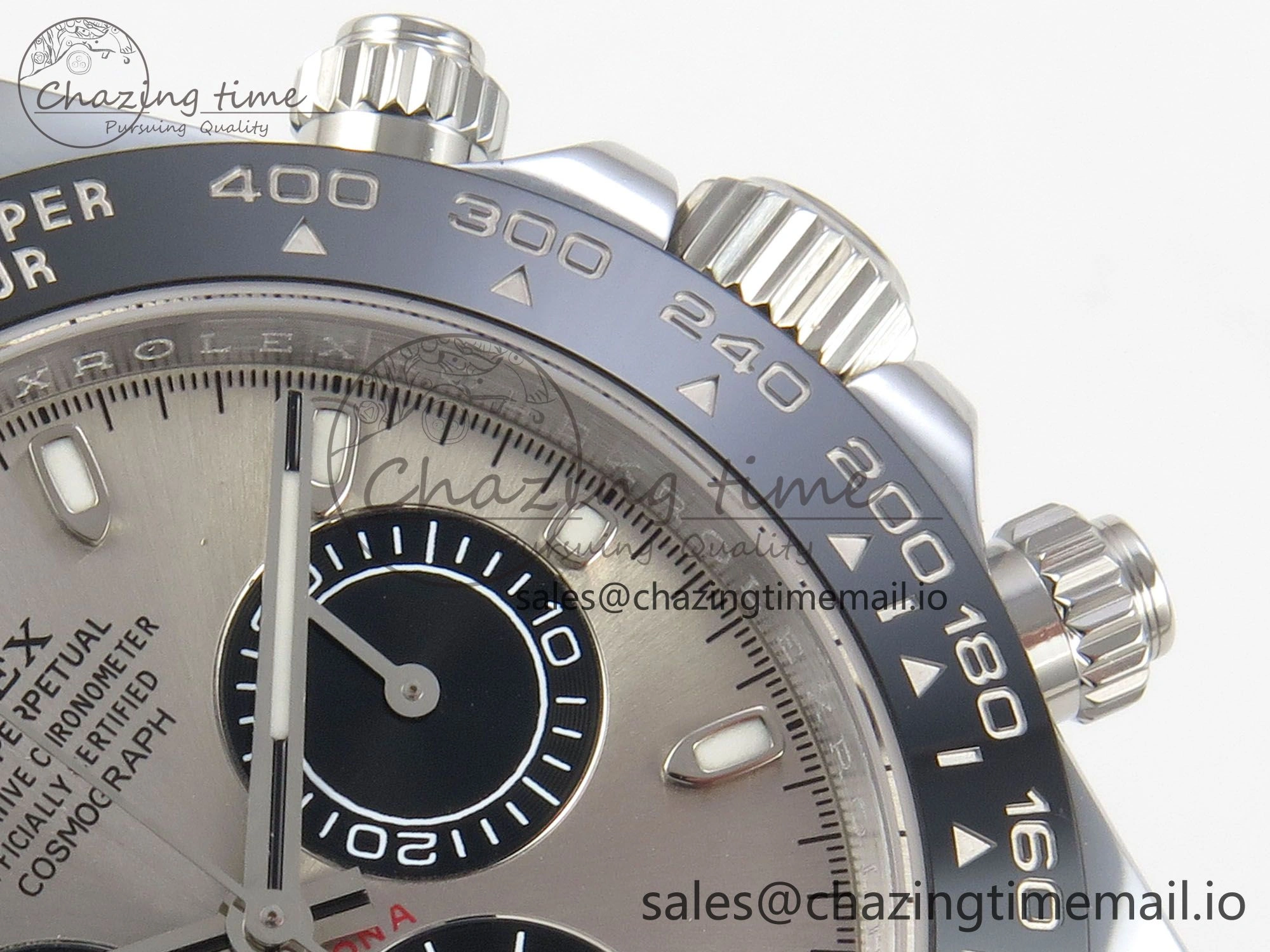 Daytona 116519 SS 3CF 1:1 Best Edition Black Bezel Grey Dial on Oysterflex Strap SH4130 V2(Mod Version)