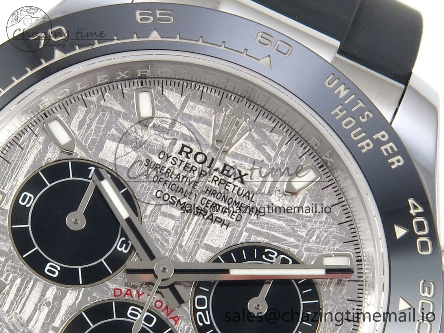 Daytona 116519 SS 3CF 1:1 Best Edition Black Bezel Meteorite Dial on Oysterflex Strap SH4130 V2(Mod Version)