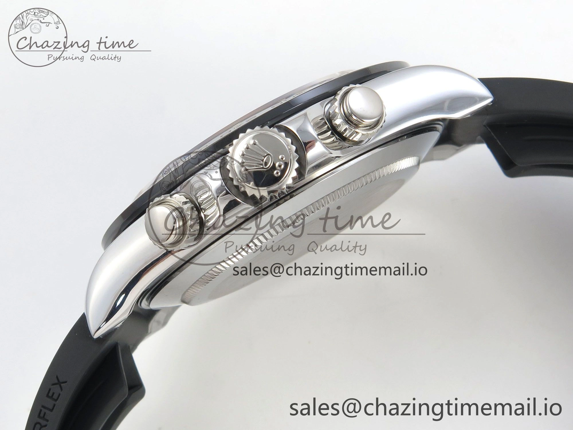 Daytona 116519 SS 3CF 1:1 Best Edition Black Bezel Meteorite Dial on Oysterflex Strap SH4130 V2(Mod Version)