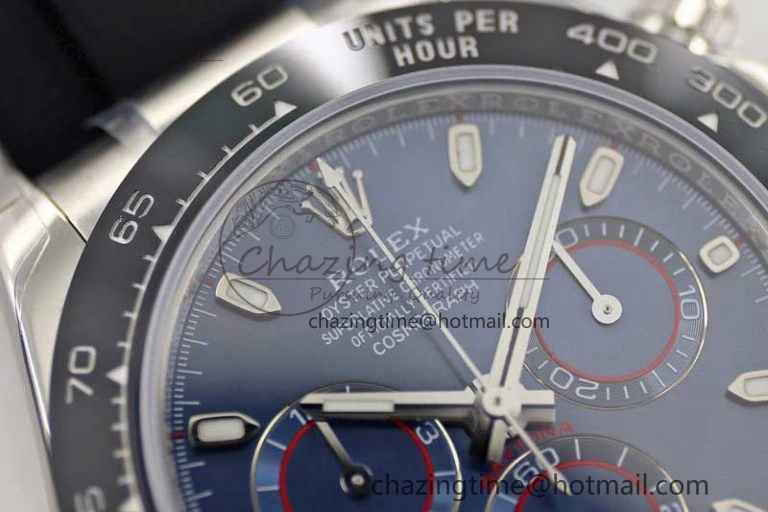 Daytona 116519 SS TWF 1:1 Best Edition 904L Steel Blue Dial on Oysterflex Strap A7750