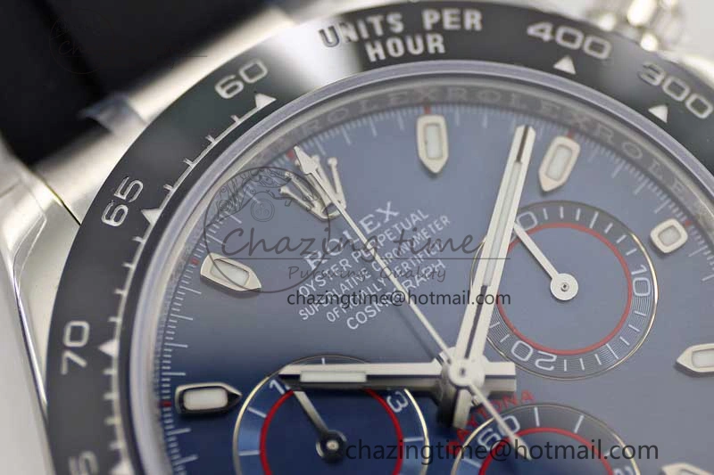 Daytona 116519 SS TWF 1:1 Best Edition 904L Steel Blue Dial on Oysterflex Strap A7750