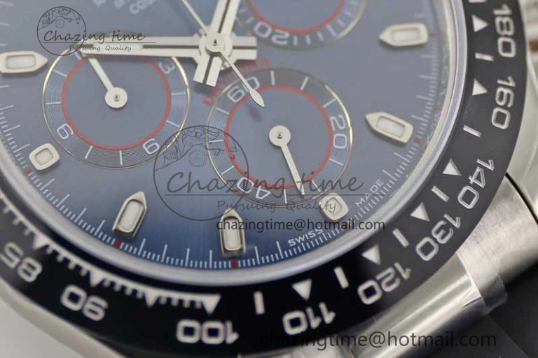 Daytona 116519 SS TWF 1:1 Best Edition 904L Steel Blue Dial on Oysterflex Strap A7750