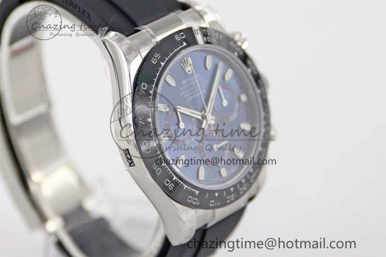 Daytona 116519 SS TWF 1:1 Best Edition 904L Steel Blue Dial on Oysterflex Strap A7750
