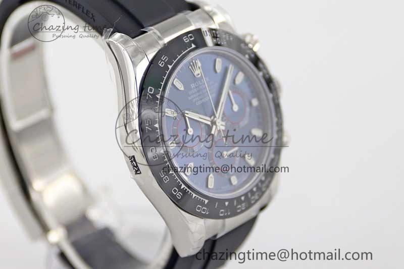 Daytona 116519 SS TWF 1:1 Best Edition 904L Steel Blue Dial on Oysterflex Strap A7750