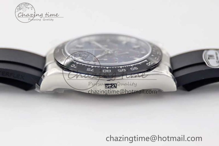 Daytona 116519 SS TWF 1:1 Best Edition 904L Steel Blue Dial on Oysterflex Strap A7750