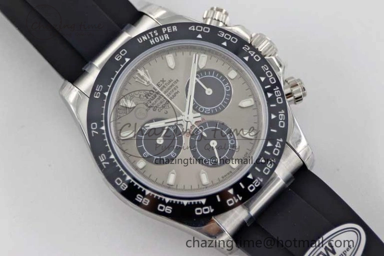 Daytona 116519 SS TWF 1:1 Best Edition 904L Steel Gray Dial on Oysterflex Strap A7750