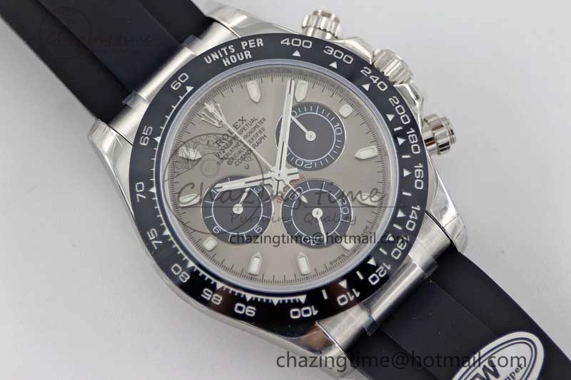 Daytona 116519 SS TWF 1:1 Best Edition 904L Steel Gray Dial on Oysterflex Strap A7750