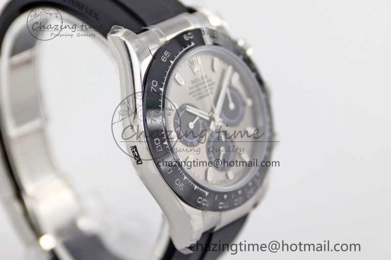 Daytona 116519 SS TWF 1:1 Best Edition 904L Steel Gray Dial on Oysterflex Strap A7750