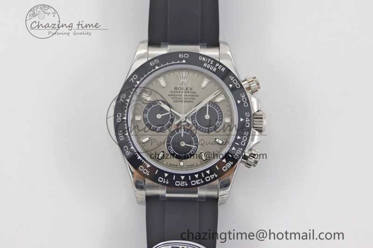 Daytona 116519 SS TWF 1:1 Best Edition 904L Steel Gray Dial on Oysterflex Strap A7750