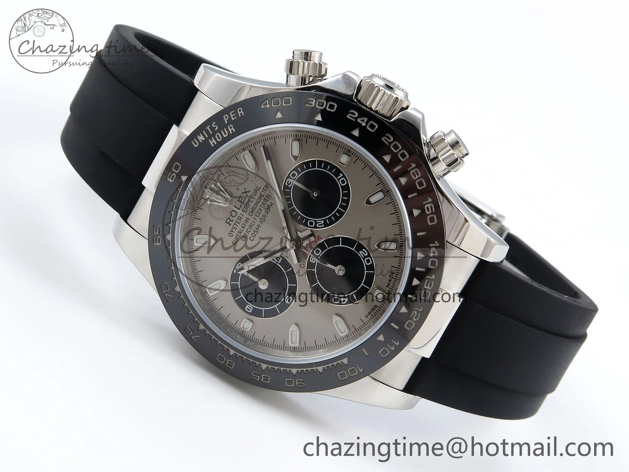 Daytona 116519 VRF 1:1 Best Edition Gray Dial on Oysterflex Rubber Strap A7750