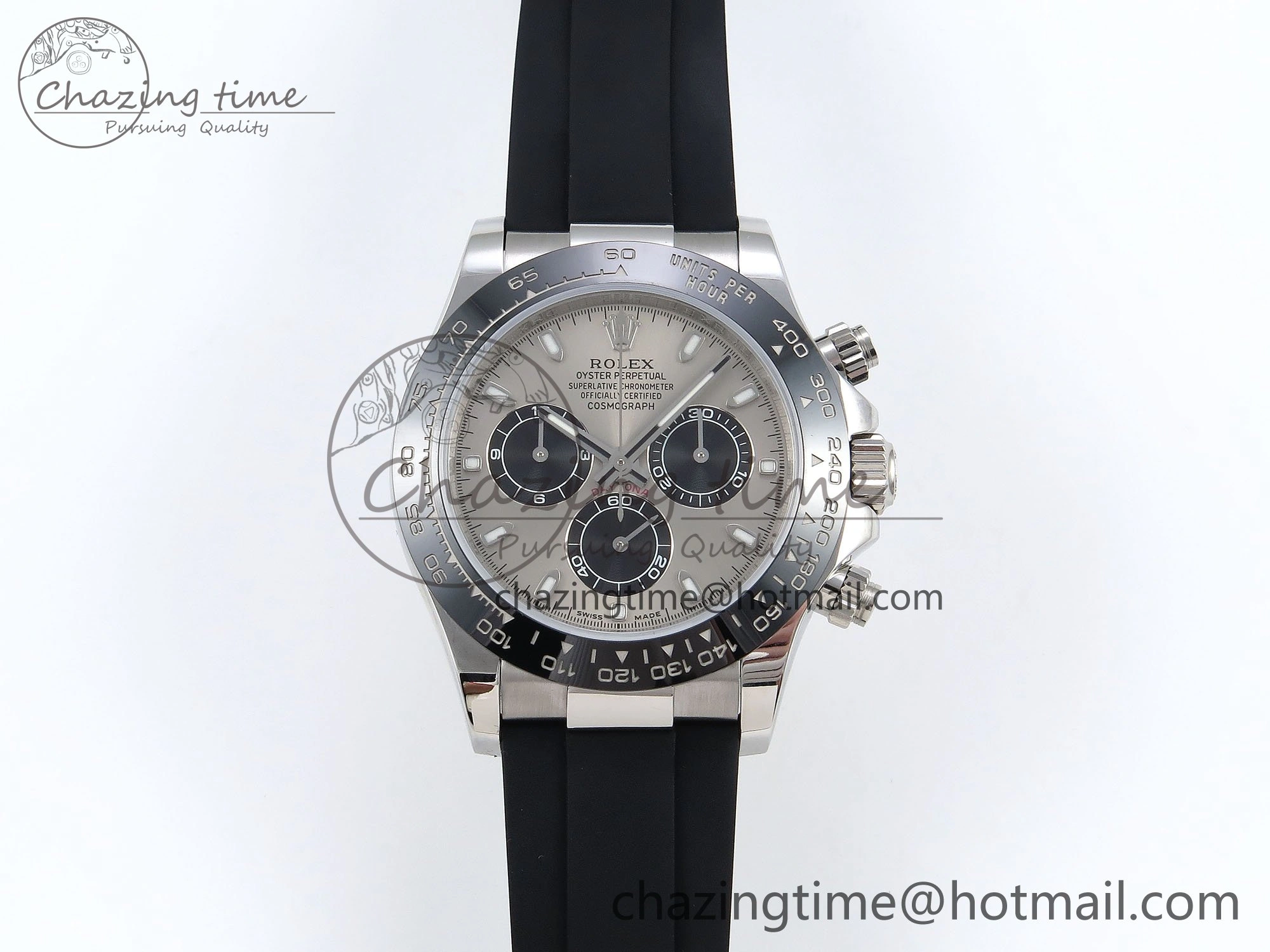 Daytona 116519 VRF 1:1 Best Edition Gray Dial on Oysterflex Rubber Strap A7750