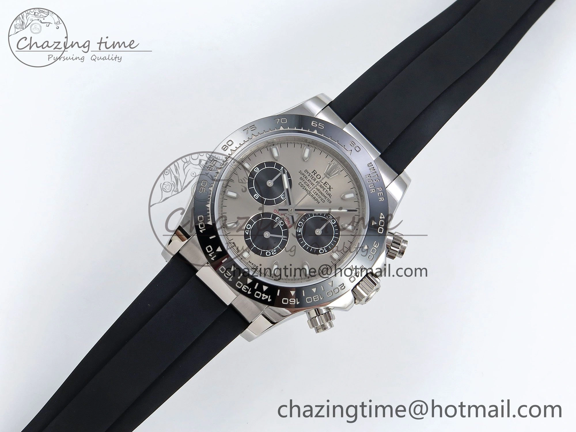 Daytona 116519 VRF 1:1 Best Edition Gray Dial on Oysterflex Rubber Strap A7750