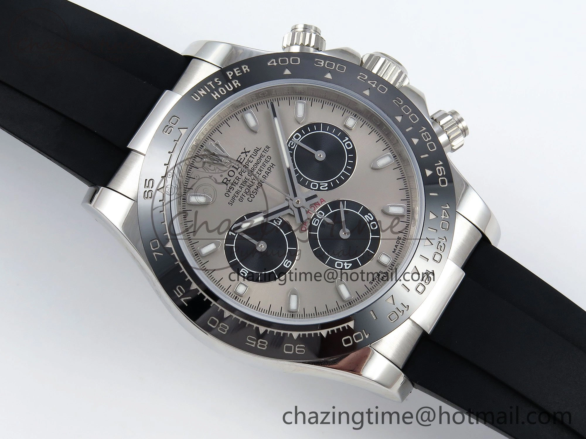 Daytona 116519 VRF 1:1 Best Edition Gray Dial on Oysterflex Rubber Strap A7750