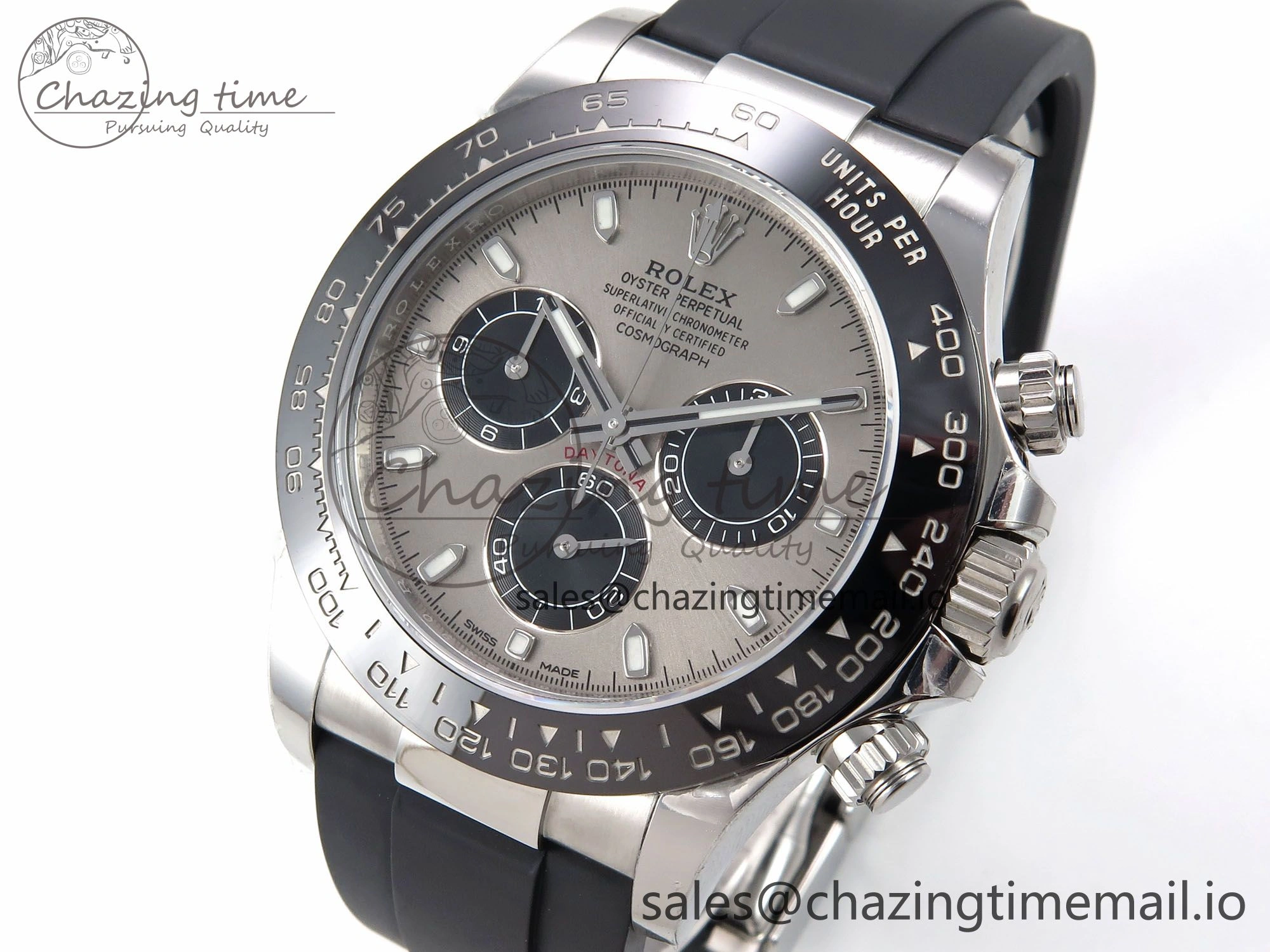 Daytona 116519 VSF 1:1 Best Edition 904L Steel Gray Dial on Oysterflex Strap DD4130