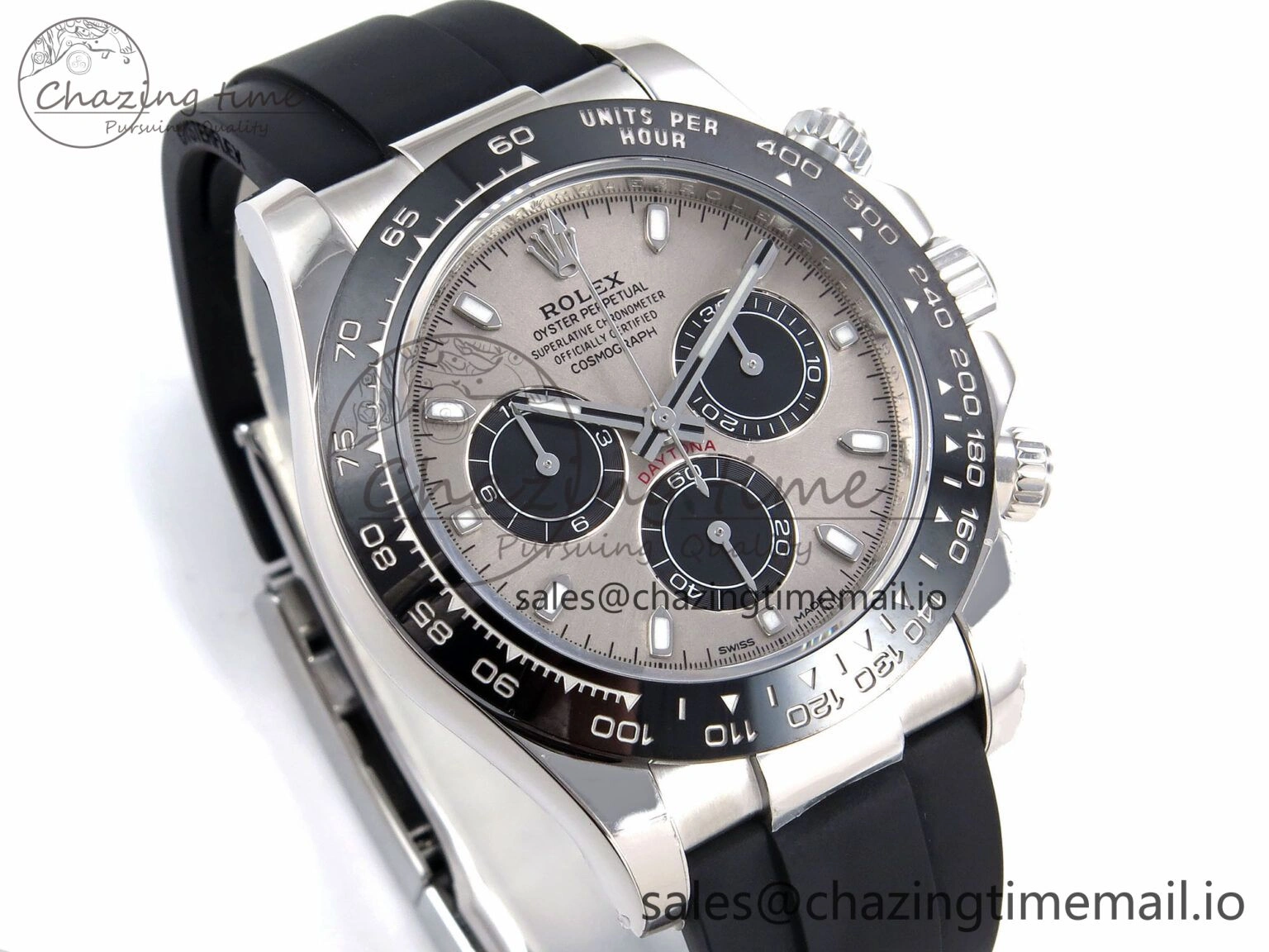 Daytona 116519 ZF 1:1 Best Edition Silver Dial on Oysterflex Strap SH4130（Gain Weight）