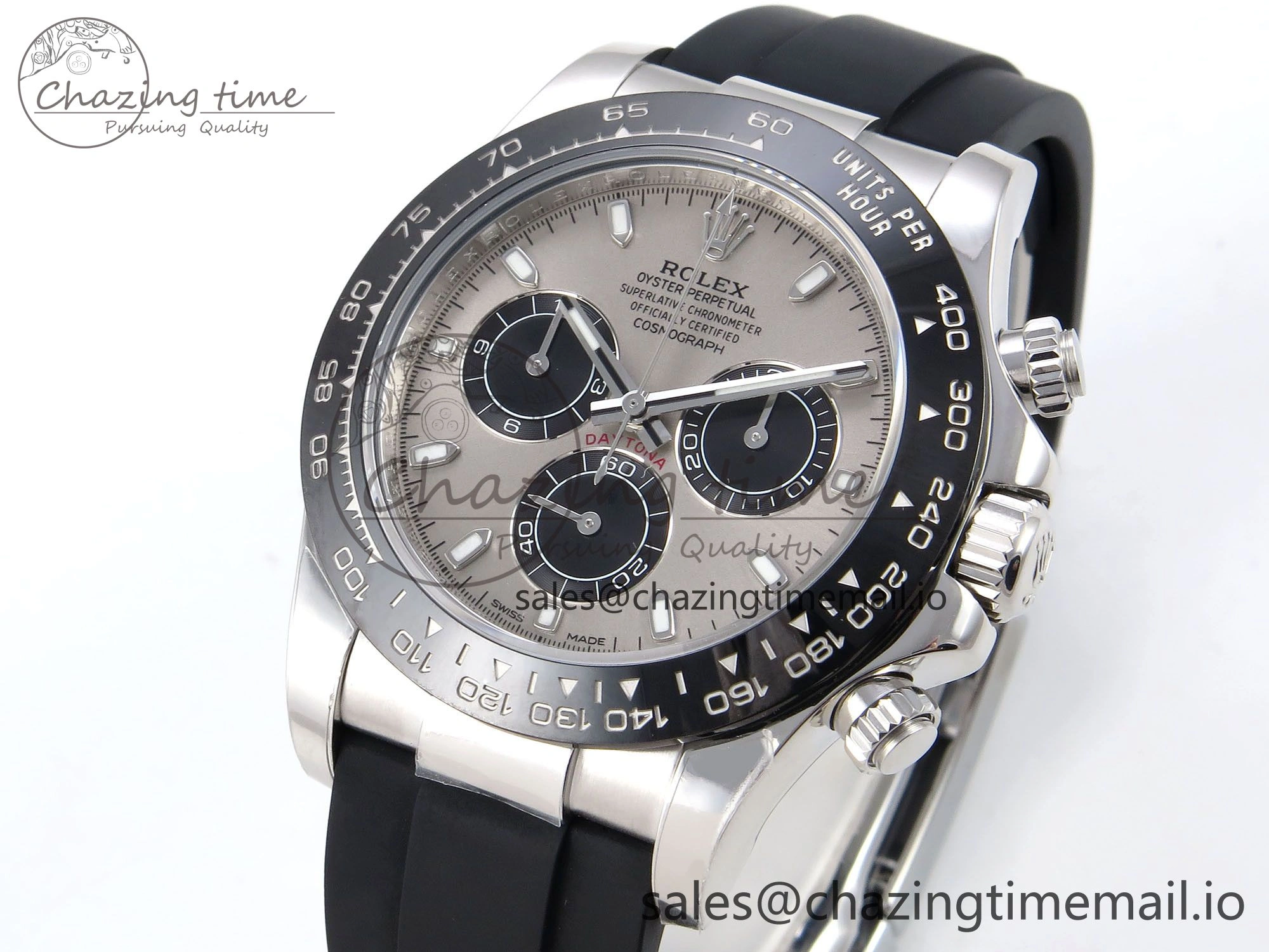 Daytona 116519 ZF 1:1 Best Edition Silver Dial on Oysterflex Strap SH4130（Gain Weight）
