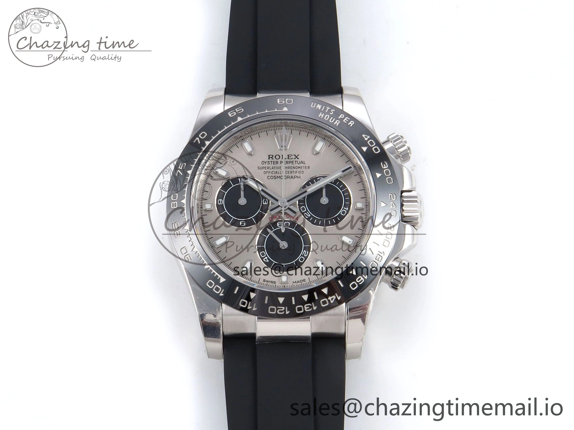 Daytona 116519 ZF 1:1 Best Edition Silver Dial on Oysterflex Strap SH4130（Gain Weight）