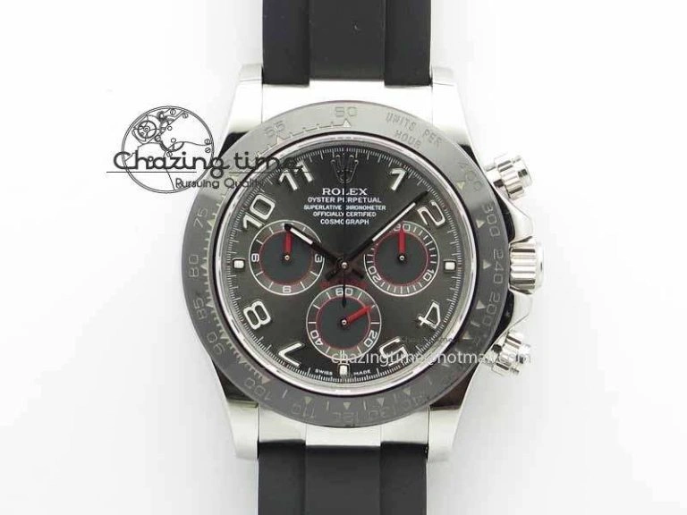 Daytona 116519LN 2016 Baselworld JH Best Edition Gray Dial On Rubber Strap A4130 (Free XS rubber strap)