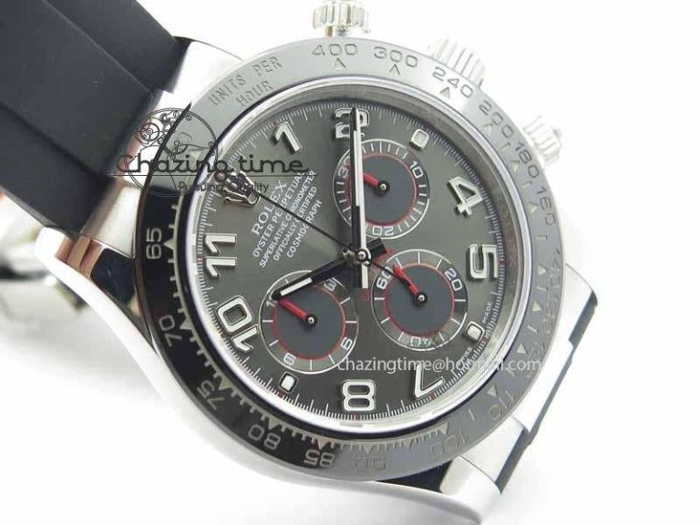 Daytona 116519LN 2016 Baselworld JH Best Edition Gray Dial On Rubber Strap A4130 (Free XS rubber strap)