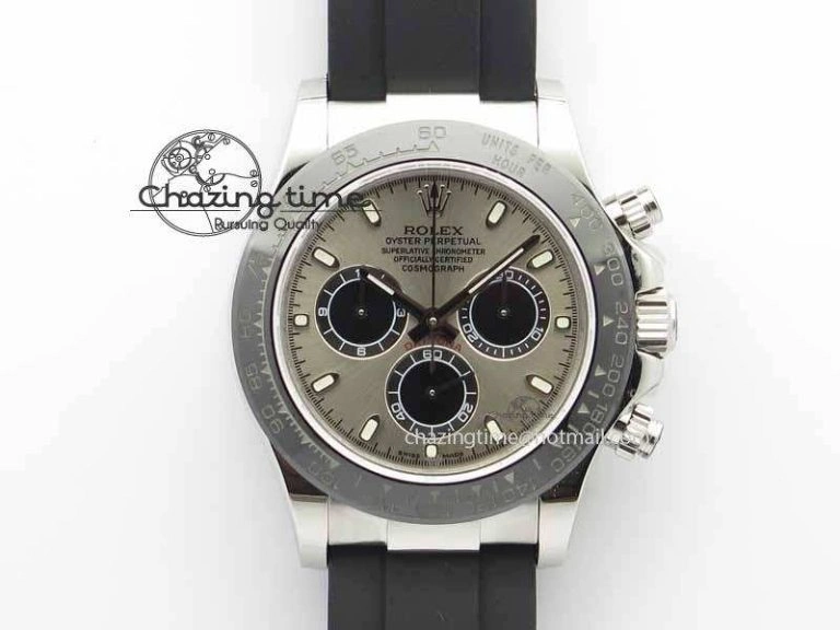 Daytona 116519LN 2016 Baselworld JH Best Edition Gray Dial On Rubber Strap A4130 (Free XS rubber strap)