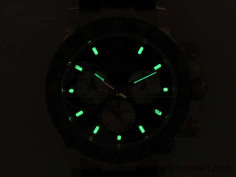 Daytona 116519LN JH Best Black Dial On Rubber Strap A4130 (Free XS Rubber )
