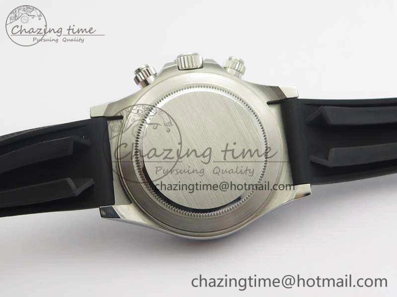 Daytona 116519LN JH Best Edition Black Dial Crystal Markers On Rubber Strap A4130 (Free XS Rubber Strap)