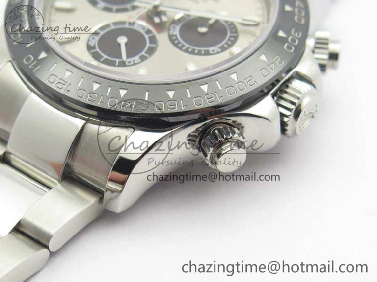 Daytona 116519LN JH Best Edition Gray Dial Ceramic Bezel On SS Bracelet A4130