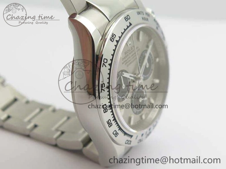 Daytona 116519LN JH Best Edition Gray Dial SS Bezel On SS Bracelet A4130