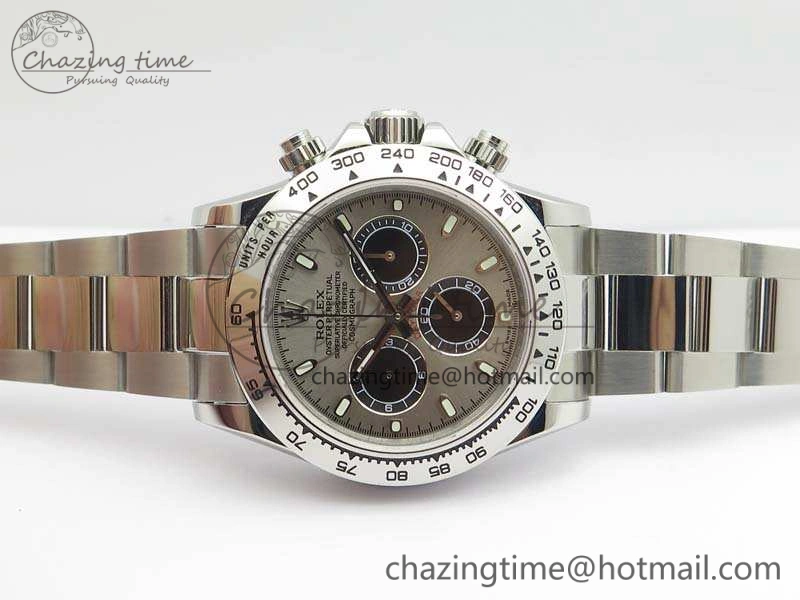 Daytona 116519LN JH Best Edition Gray Dial SS Bezel On SS Bracelet A4130