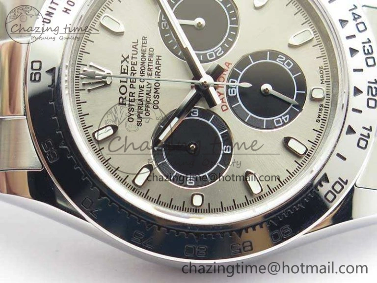 Daytona 116519LN JH Best Edition Gray Dial SS Bezel On SS Bracelet A4130