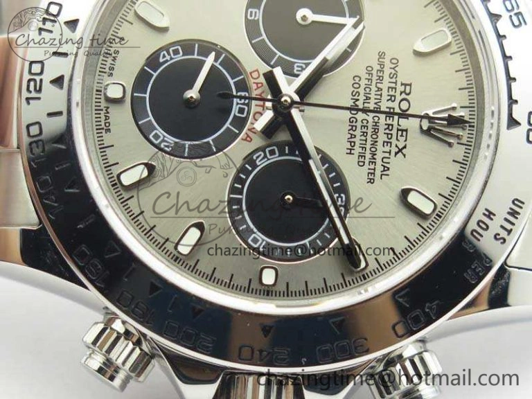 Daytona 116519LN JH Best Edition Gray Dial SS Bezel On SS Bracelet A4130