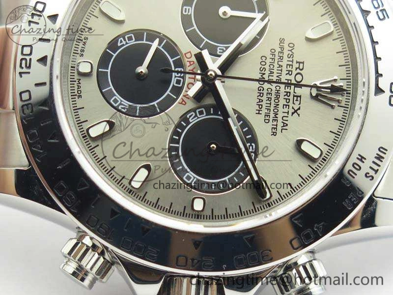 Daytona 116519LN JH Best Edition Gray Dial SS Bezel On SS Bracelet A4130